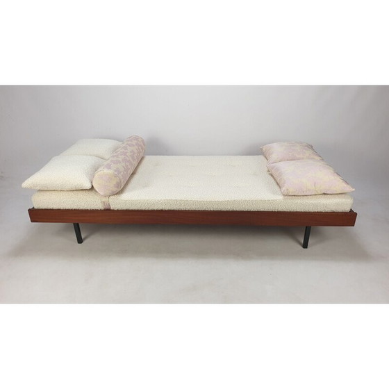 Image 1 of Lit de jour vintage en teck avec coussins Dedar, Pays-Bas 1960s