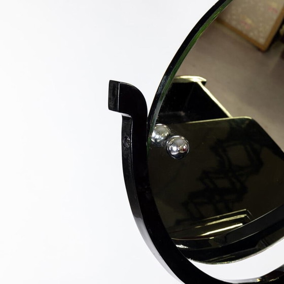 Image 1 of Coiffeuse Vintage Art Deco avec miroir amovible, 1930