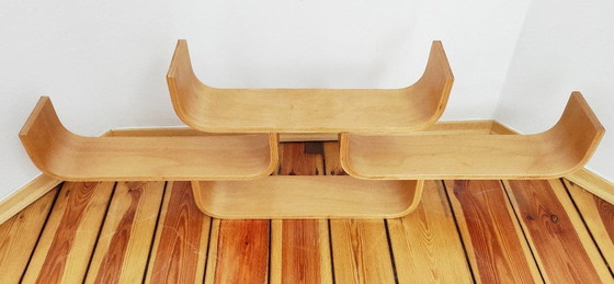 Image 1 of Etagère en contreplaqué tchécoslovaque Drevopodnik Holesov, 1960S