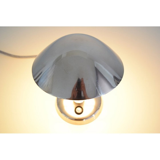 Image 1 of Lampe de table vintage en chrome et plastique, Tchécoslovaquie 1930