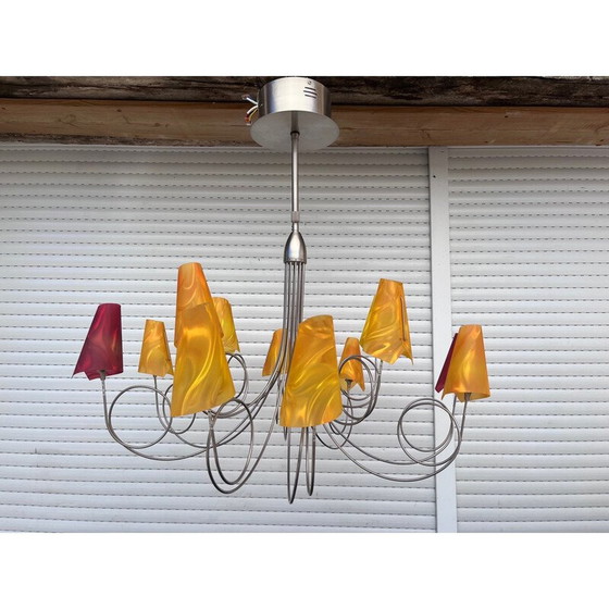 Image 1 of Lustre vintage en argent de Maison le Dauphin, 1990