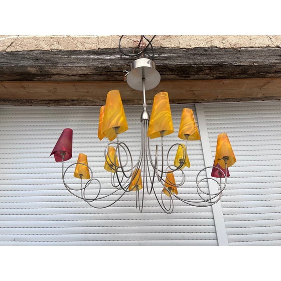 Image 1 of Lustre vintage en argent de Maison le Dauphin, 1990