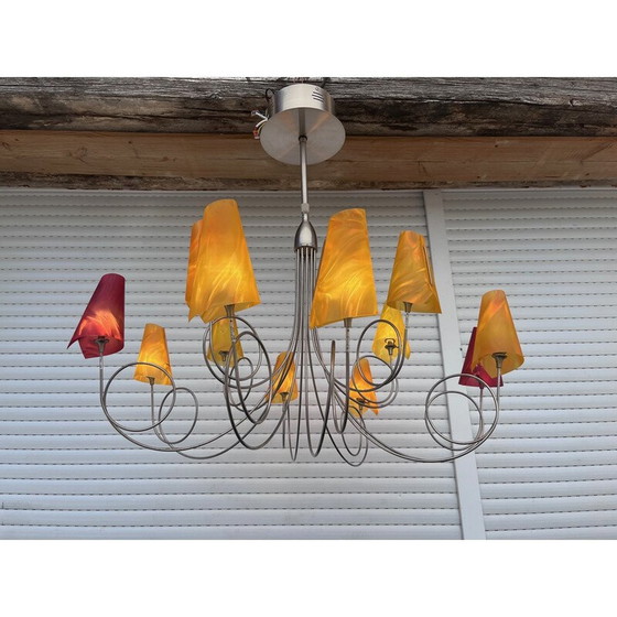 Image 1 of Lustre vintage en argent de Maison le Dauphin, 1990