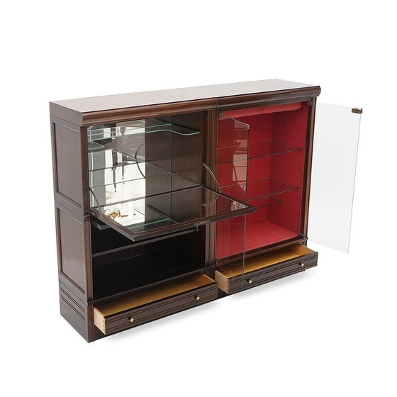 Image 1 of Buffet modulaire vintage en bois plaqué acajou pour Md, France 1970