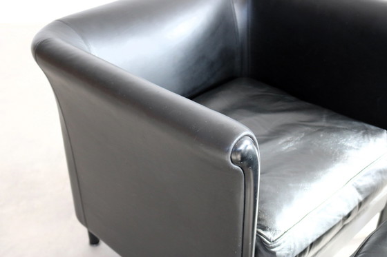 Image 1 of Fauteuil vintage + Hocker, Moroso