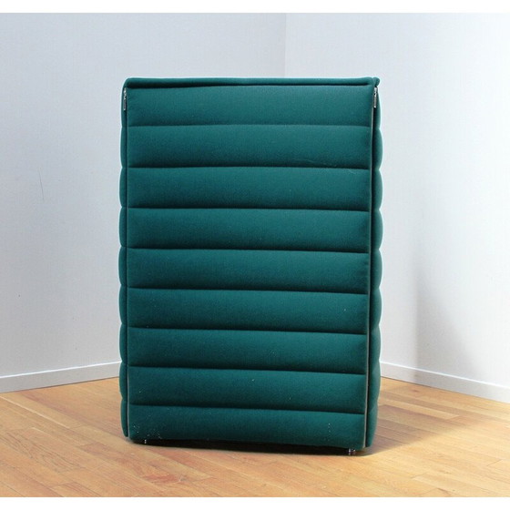 Image 1 of Fauteuils vintage en métal chromé et tissu bleu par Ronan et Erwan Bouroullec pour Vitra
