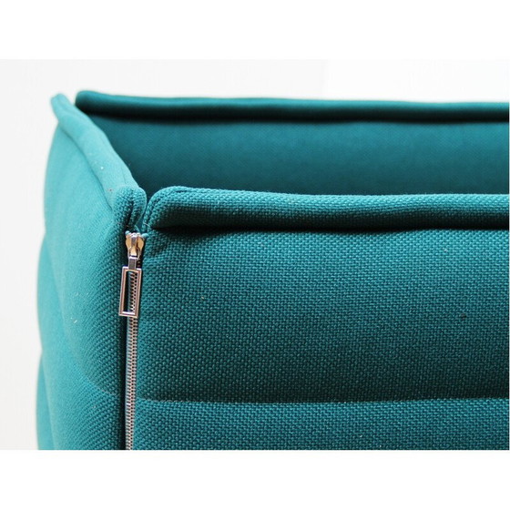 Image 1 of Fauteuils vintage en métal chromé et tissu bleu par Ronan et Erwan Bouroullec pour Vitra