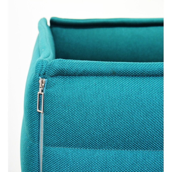 Image 1 of Fauteuils vintage en métal chromé et tissu bleu par Ronan et Erwan Bouroullec pour Vitra