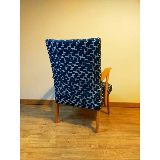 Image 1 of Fauteuil hollandais vintage en bois de hêtre, 1950