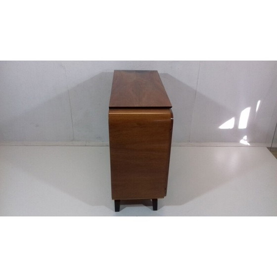 Image 1 of Bar vintage en bois et verre par Jindřich Halabala, Tchécoslovaquie