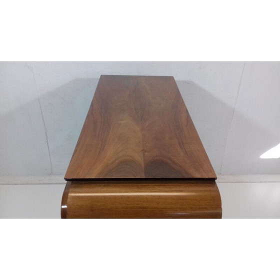 Image 1 of Bar vintage en bois et verre par Jindřich Halabala, Tchécoslovaquie