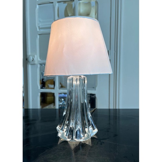 Image 1 of Lampe vintage en cristal Davesn, années 1950