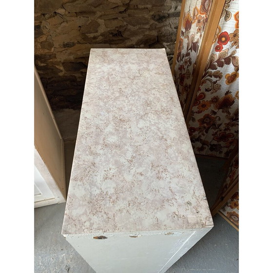 Image 1 of Armoire parisienne vintage blanche