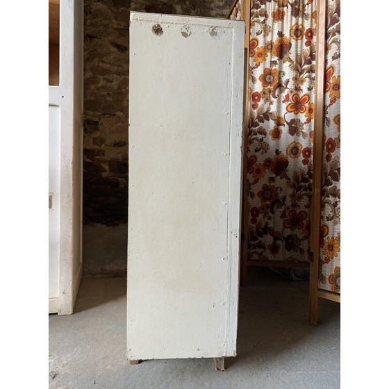 Image 1 of Armoire parisienne vintage blanche