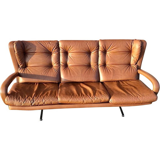 Canapé en cuir vintage, 1970