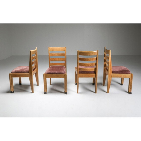 Image 1 of Ensemble de salle à manger ovale rationaliste en chêne, Low Countries 1920