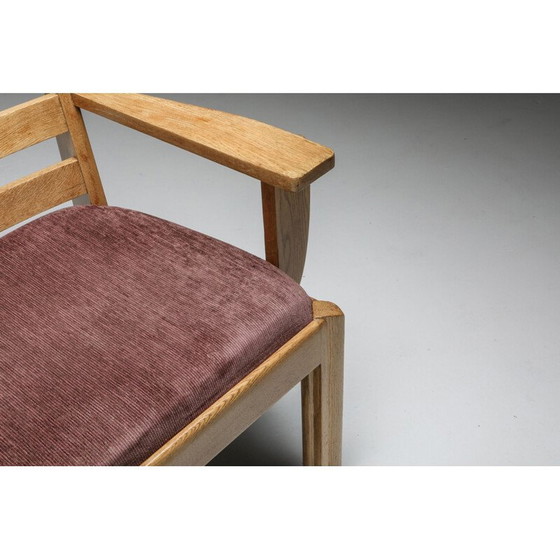 Image 1 of Ensemble de salle à manger ovale rationaliste en chêne, Low Countries 1920