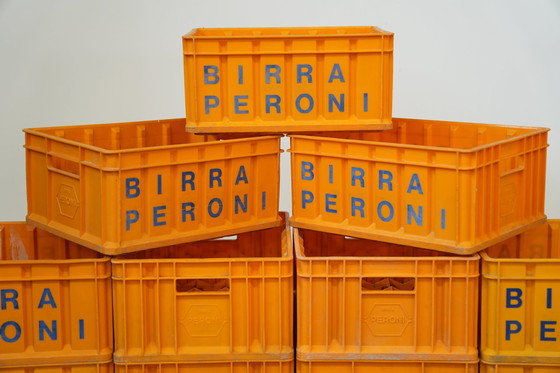Image 1 of Vintage 1970 Birra Peroni Plastic Crate - Bière italienne à collectionner