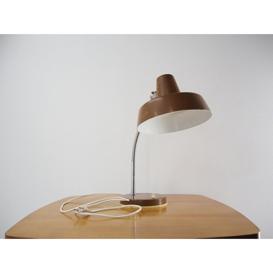 Image 1 of Lampe de table réglable vintage en chrome et métal, Tchécoslovaquie 1960