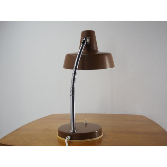 Image 1 of Lampe de table réglable vintage en chrome et métal, Tchécoslovaquie 1960