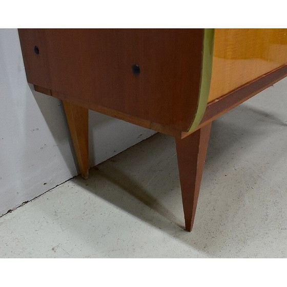 Image 1 of Meuble vintage en acajou blond et frêne clair, 1950