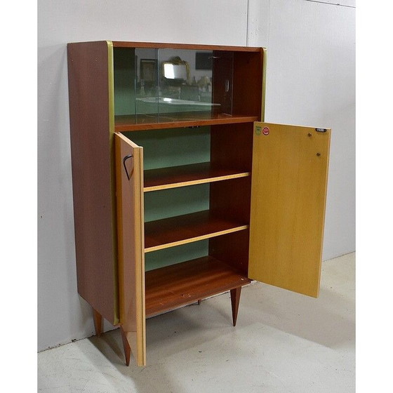 Image 1 of Meuble vintage en acajou blond et frêne clair, 1950