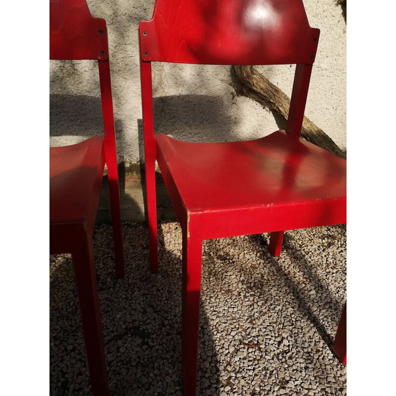 Paire de chaises en sky années 60