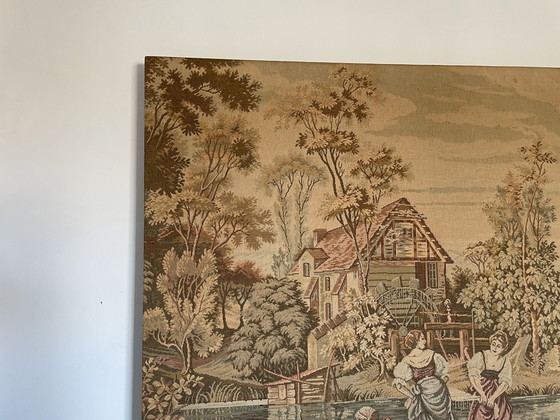 Image 1 of Tapisserie Française Panoramique Début XXème