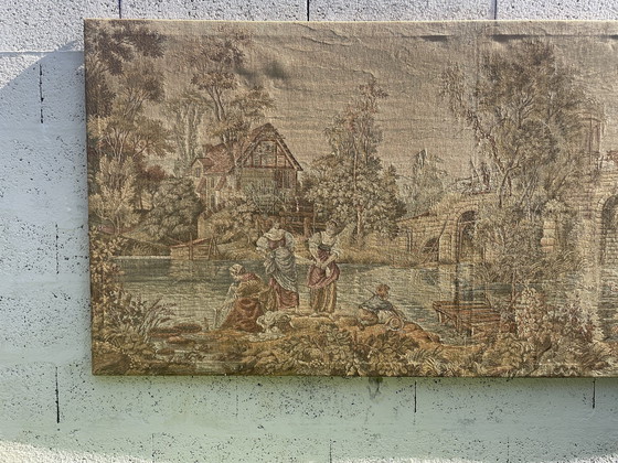 Image 1 of Tapisserie Française Panoramique Début XXème