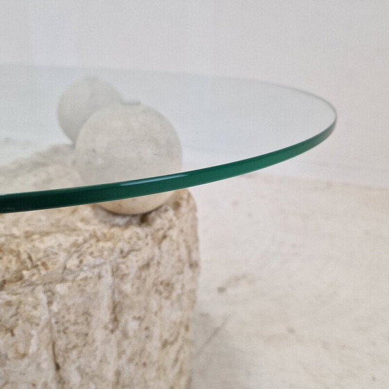 Image 1 of Table basse vintage en pierre de Mactan, 1980