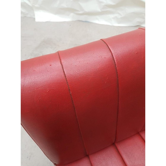 Image 1 of Fauteuil vintage en chrome et teck par Antocks Lairn, 1970