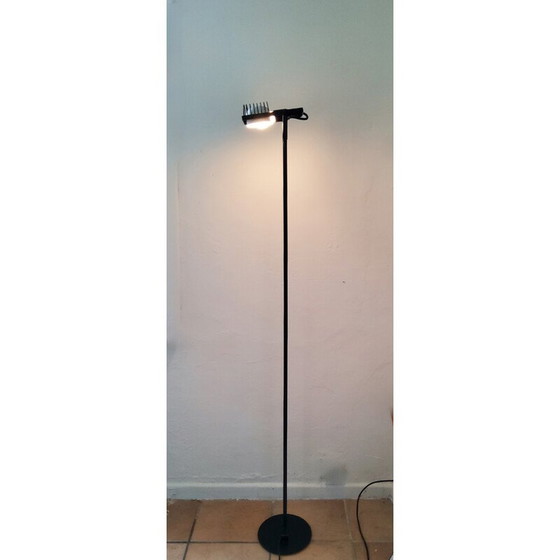 Image 1 of Lampadaire vintage "Sintesi Terra" en métal laqué noir par Ernesto Gismondi, 1970