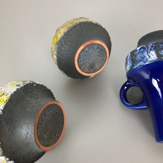 Image 1 of Ensemble de 3 vases en céramique vintage par Heinz Siery pour Carstens Tönnieshof, Allemagne 1970