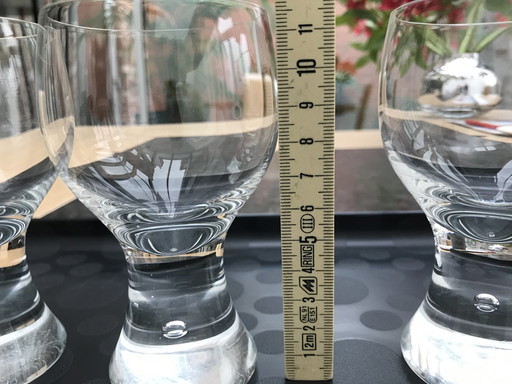 4X verres à vin blanc Kosta Boda