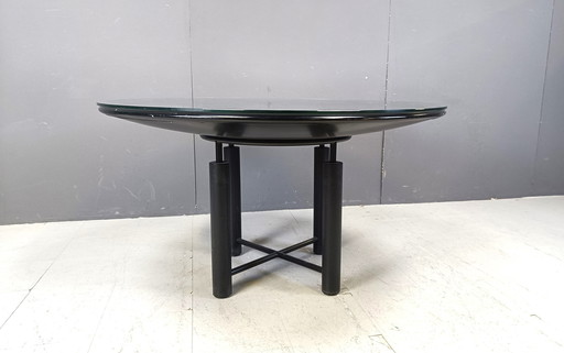 Table de salle à manger post-moderne, années 1980