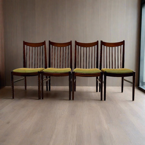 Image 1 of Chaises de salle à manger en bois de rose Arne Vodder For Sibast Danish Design