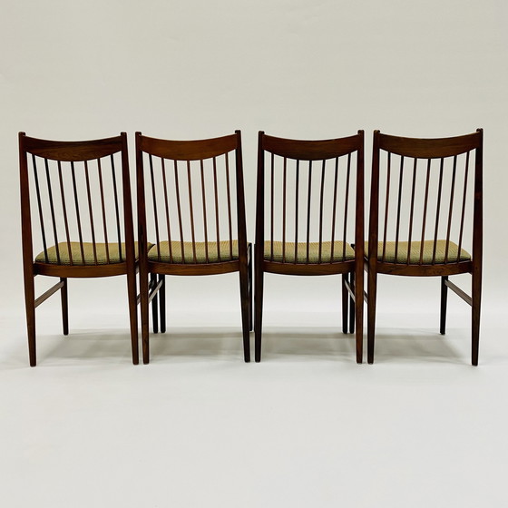 Image 1 of Chaises de salle à manger en bois de rose Arne Vodder For Sibast Danish Design