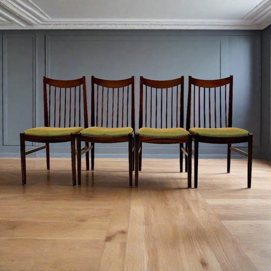 Image 1 of Chaises de salle à manger en bois de rose Arne Vodder For Sibast Danish Design