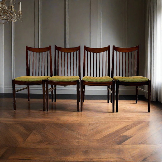 Image 1 of Chaises de salle à manger en bois de rose Arne Vodder For Sibast Danish Design