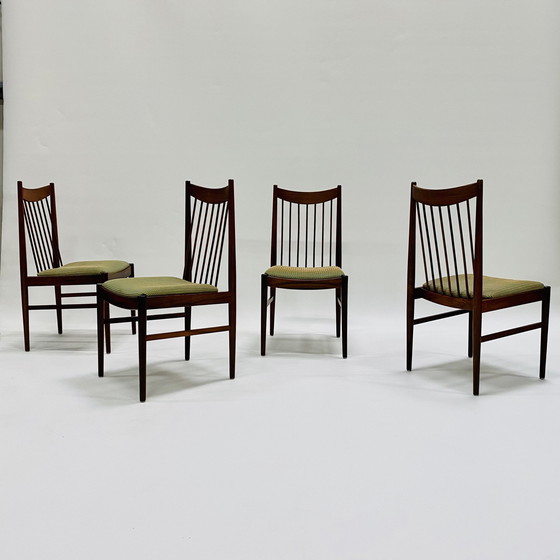 Image 1 of Chaises de salle à manger en bois de rose Arne Vodder For Sibast Danish Design