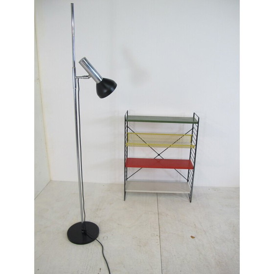 Image 1 of Lampadaire réglable vintage en acier chromé par Gepo, Pays-Bas 1960