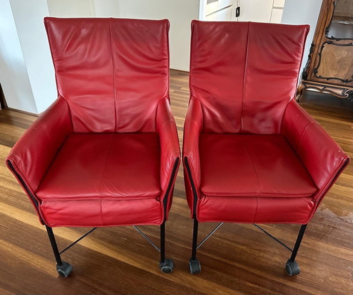 2 X chaises Chaplins remises à neuf avec roues