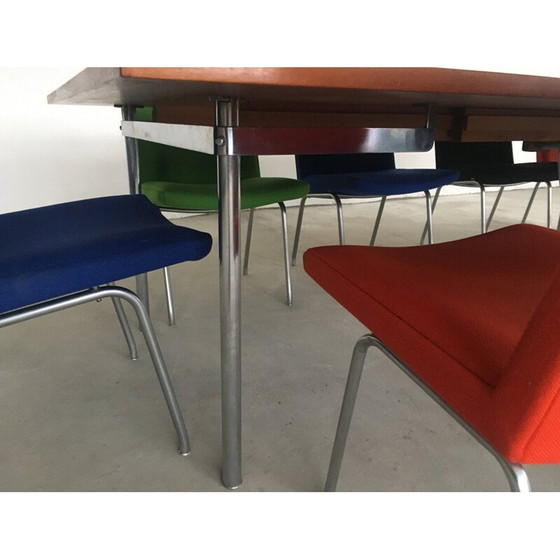 Image 1 of Paire d'ensembles de salle à manger vintage en teck par Hans Wegner pour Andreas Tuck et Ap Stolen, Danemark