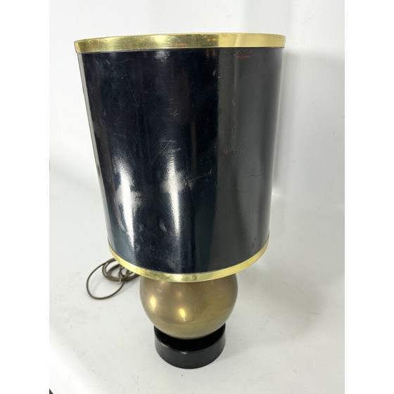 Image 1 of Lampe de table vintage en laiton, Italie 1970