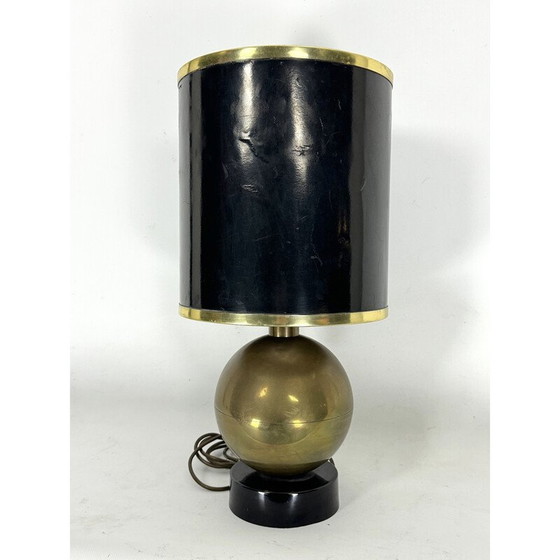 Image 1 of Lampe de table vintage en laiton, Italie 1970