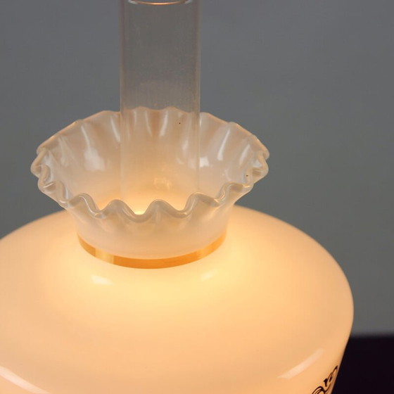 Image 1 of Lampe de table vintage en céramique et verre par Opp Jihlava, années 1950
