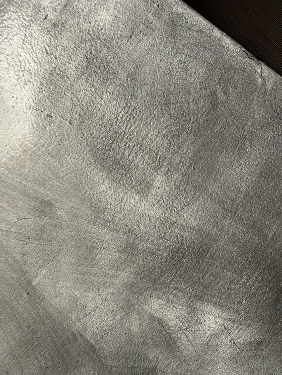 Image 1 of Grande lampe suspendue vintage 70 cm rouge et argenté