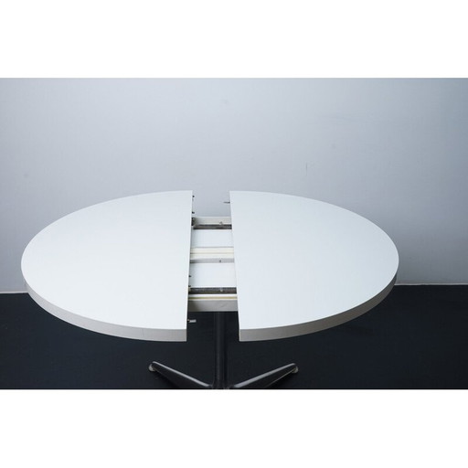Table de salle à manger vintage en aluminium et formica par Horst Brüning pour Cor, Allemagne 1970