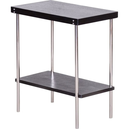 Table d'appoint noire vintage par Robert Slezak, 1930