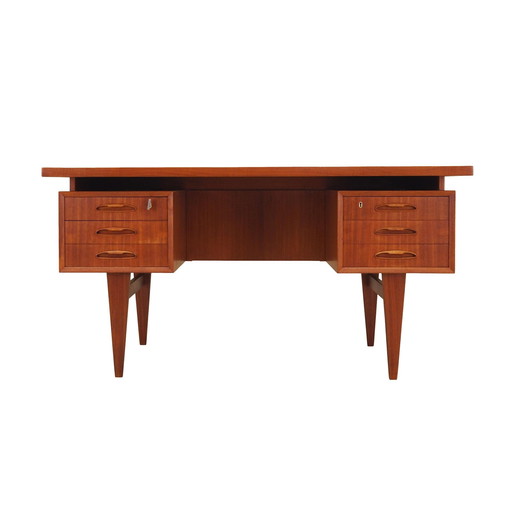 Bureau en teck, Design danois, 1970S, Production : Danemark